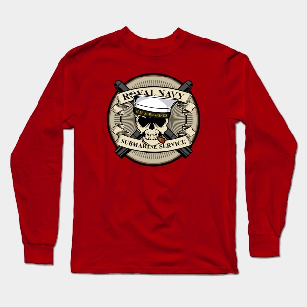 Royal Navy Submarine Service Patch Long Sleeve T-Shirt by Firemission45